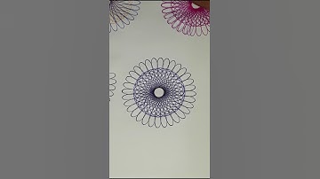 Creating mesmerizing spirograph art! Watch the magic unfold in seconds! 😍✨ #spirograph #shorts  #art