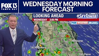 Tampa weather | Showers \u0026 storms Wednesday
