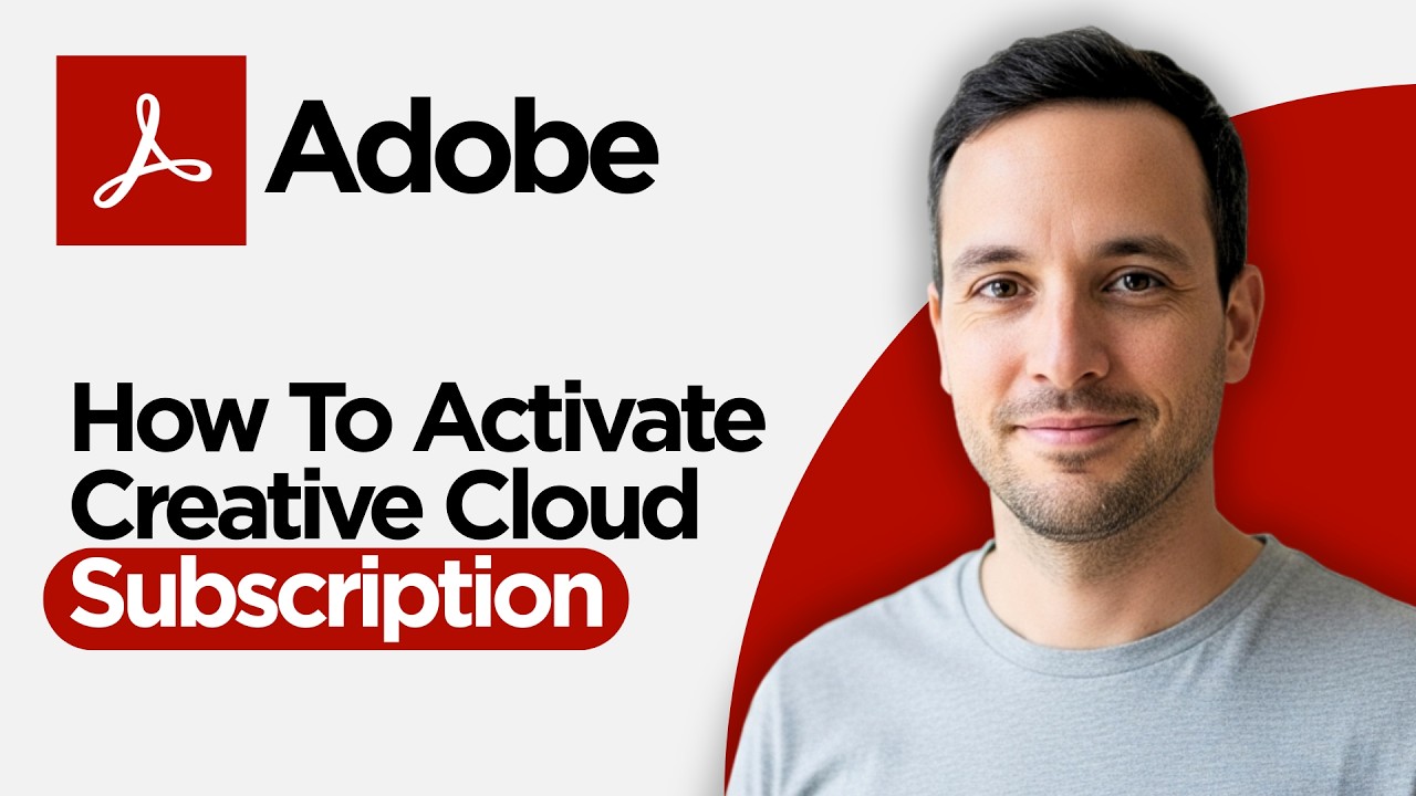 How to Activate Adobe Creative Cloud Subscription Connected to your ...