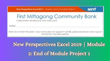 New Perspectives Excel 2019 | Module 2: End of Module Project 1 #newperspectives #excelproject