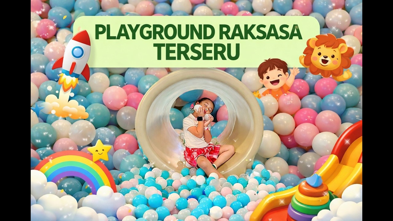 MANDI BOLA DI PLAYGROUND RAKSASA ! ACVLOG 3