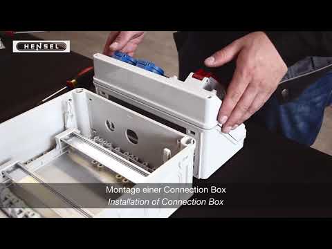 Mi - Montage einer Connection Box / Installation of Connection Box