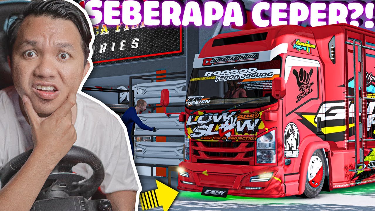  Modif  truck  bekas kontes ceper  Low slow Red YouTube