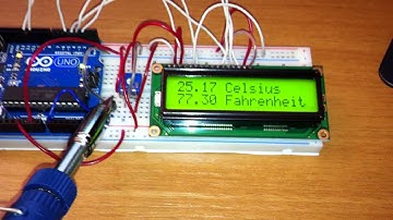 Celsius & Fahrenheit Thermometer with Arduino - By STE