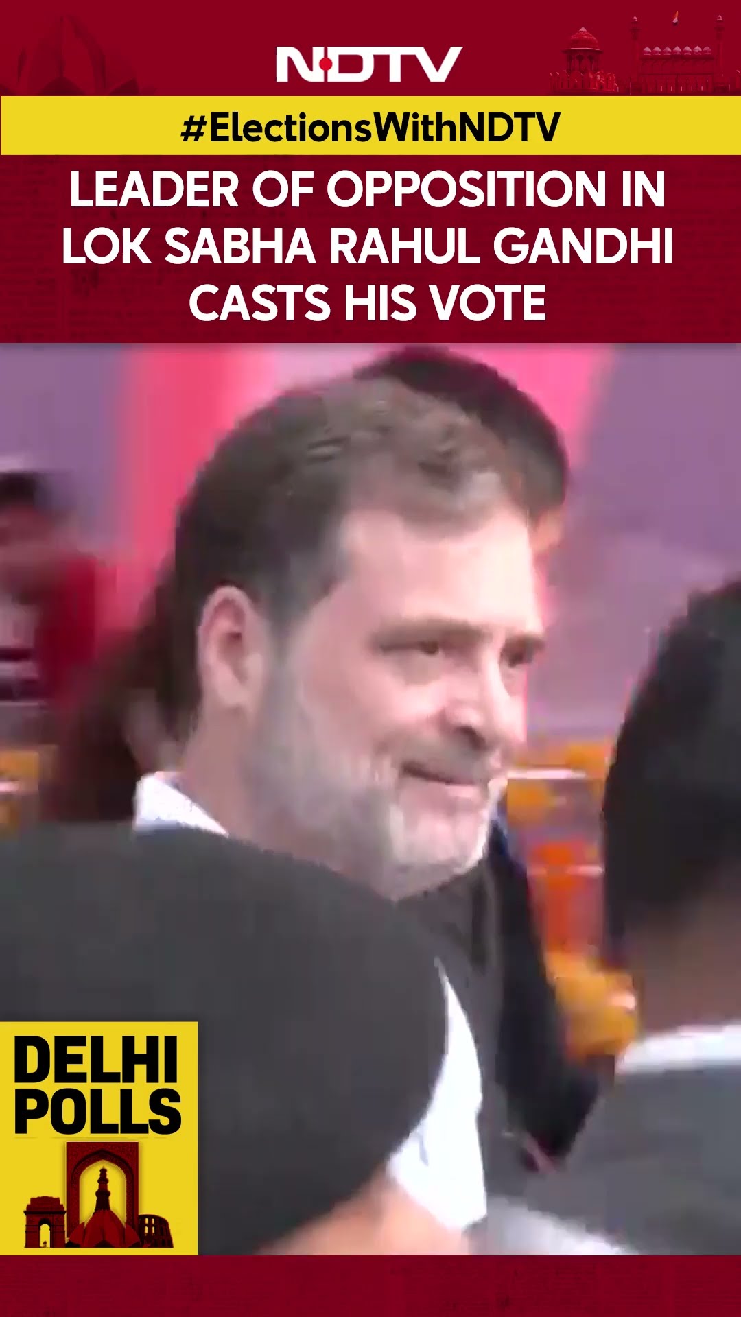 Delhi Election Update | Rahul Gandhi Voting | LoP Rahul Gandhi Casts His Vote At A Polling Booth