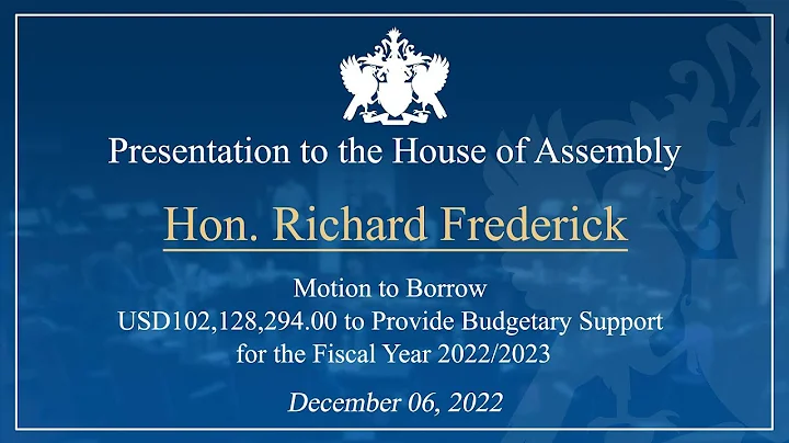 Hon. Richard Frederick debates the Motion to Borro...