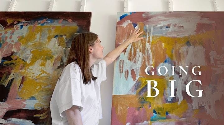 How to start painting on large canvas