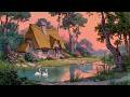 Enchanted Spring Sunset | Disney Oldies Playing in Another Room for Relaxing, Studying & Sleep