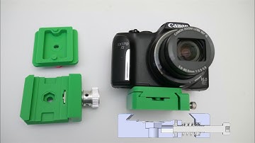 Design & 3D Print Quick Release Camera Tripod Mounting System