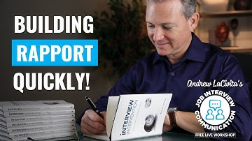 Job Interview Communication Workshop | Session 1 of 4 | Building Rapport!