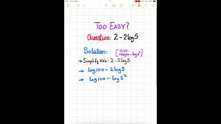 This Logarithm Trick Feels Illegal 😳