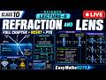 Snell's Law, Refractive Index & Lenses | Class 10| lecture-8 #class10science