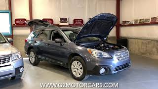 Player Profile G2 Motorcars 2015 Subaru Outback Premium All Weather Package