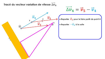 tracé du vecteur variation de vitesse - première spécialité physique
