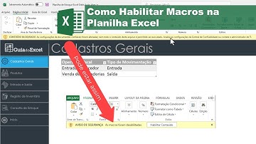 As Macros Foram Desabilitadas - Como Habilitar Macros no Excel