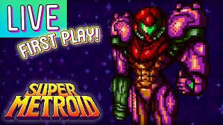 Super Metroid first playthrough starts now!!! 💜 Casual SNES shenanigans ahoy!
