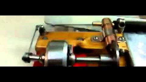 3cc Horizontal Live Steam Engine by WTS in Slow Motion