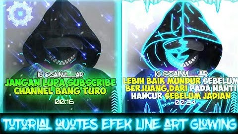 Cara Membuat Video Quotes Efek Line Art Glowing | Tutorial Avee Player