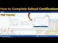 How to Complete School Certification in Profile &amp; Facility Module | UDISE Plus | Step-by-Step Guide