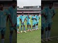 Practice match action between the Bangladesh U-20 National Team and Abahani Limited Dhaka.