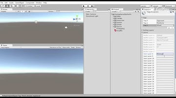Tags, Layers & Physics settings
