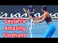 Leylah Fernandez’s Amazing Forehand Technique (Pro Tennis Tips)
