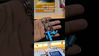Combo Minecraft weapons keychains DM FOR ORDER On Instagram Link in Description