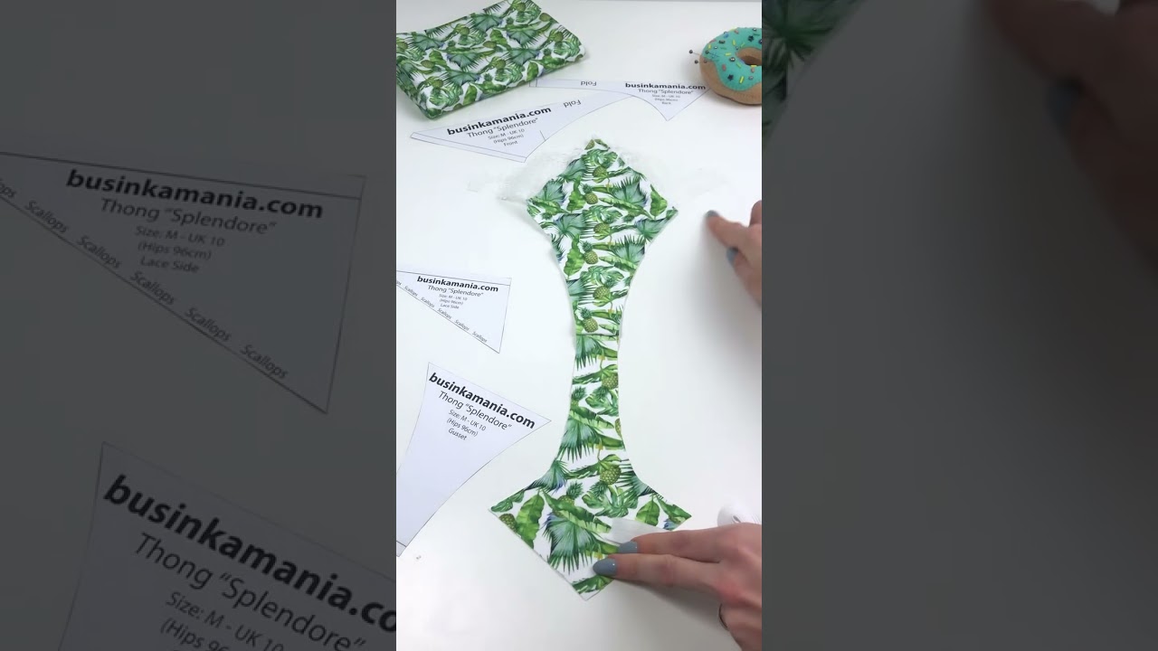 Sewing Thong Panties / DIY Lingerie / Sew Underwear Easy 