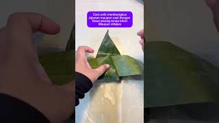 Cara unik membungkus nasi maupun jajanan#masukberanda #motivation #fyp #hometips
