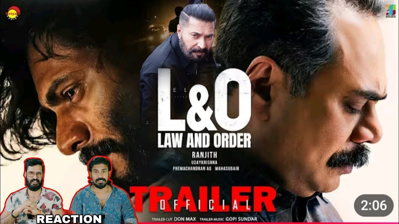 Law And Order Trailer Reaction | L&O | Mammootty Prakash Varma Ranjith Black | Entertainment Kizhi