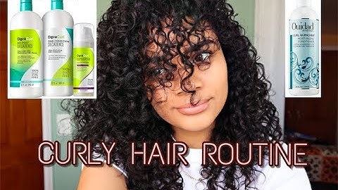 CURLY HAIR ROUTINE (DevaCurl & Ouidad)