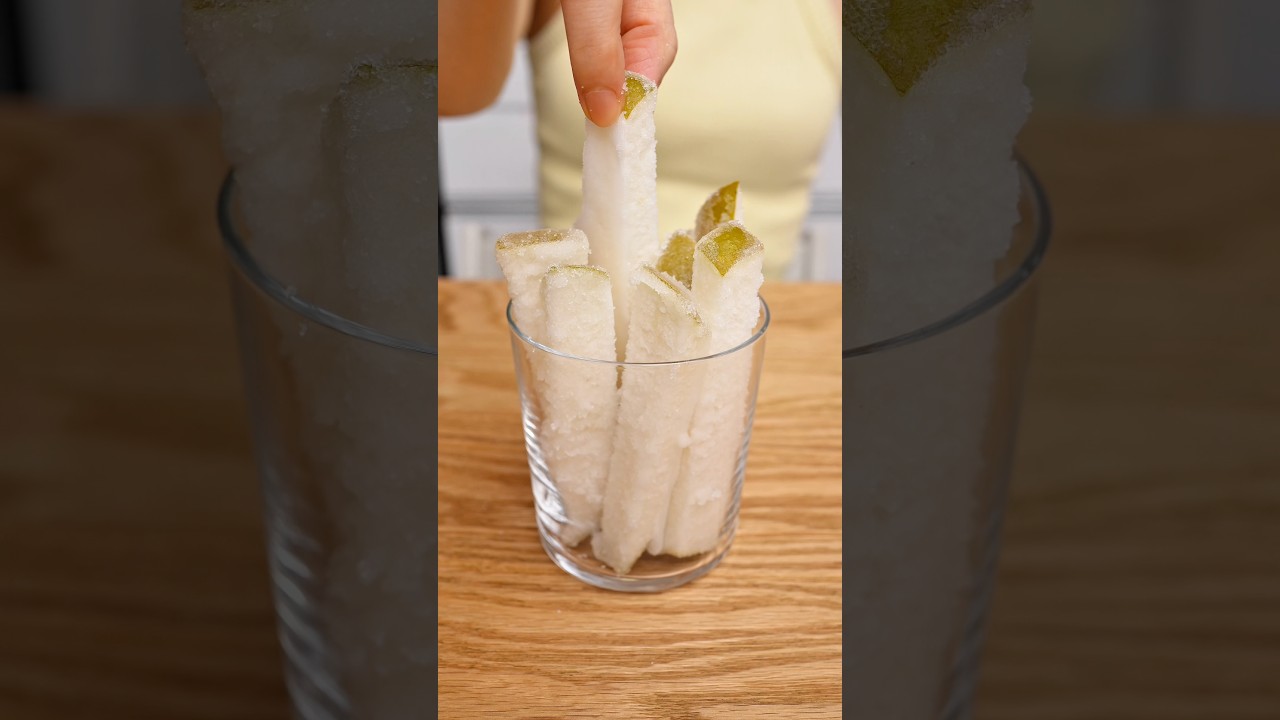 ガリガリくん梨アイスバー🍐甘くない梨も最高！