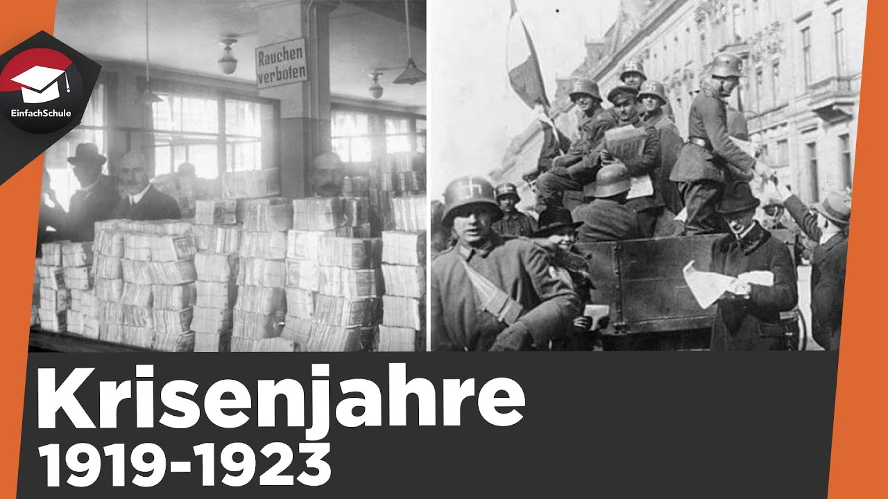 Krisenjahr 1923 6 Krisen Krisenjahre 1919 - 1923 der Weimarer Republik einfach erklärt
