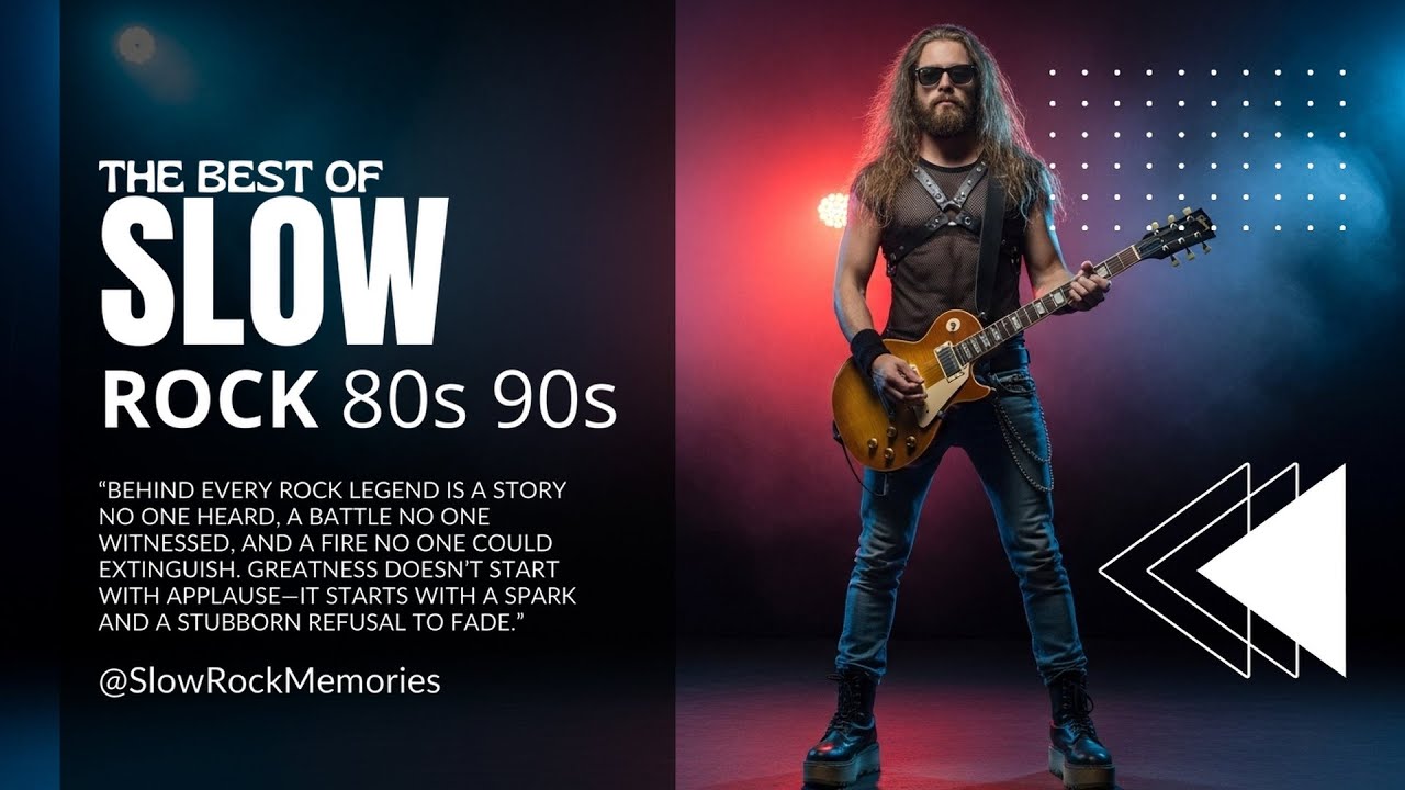 Slow Rock 80s 90s Playlist • Warm Guitar Stories in the Night