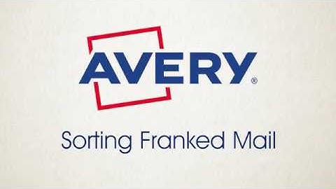 Sorting your franked mail