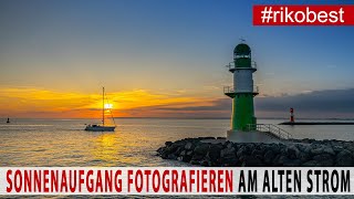 Sonnenaufgang fotografieren am alten Strom in Warnemünde - Fotografie Tipps & Tricks [Deutsch] screenshot 1