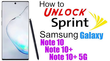 SAMSUNG GALAXY NOTE 10 plus SPRINT remote unlock network instant via teamviewer