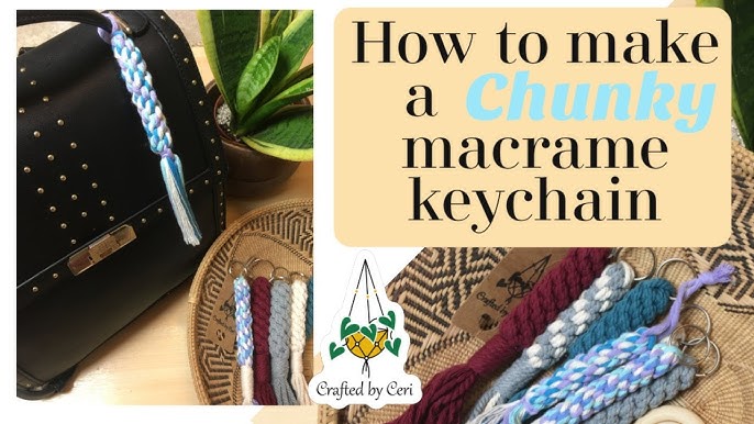 Macrame Tassel Keychain – Knot & Home