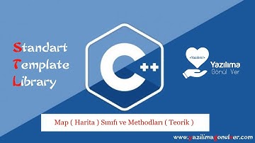 C++ Map ( Harita ) Sınıfı ve Methodları ( Teorik )
