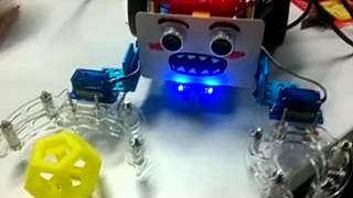 Install the hands on #mBot, he can grasp something for you!