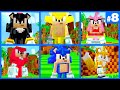 SONIC no MINECRAFT #8 TODOS OS PERSONAGENS E SKINS Gameplay PC