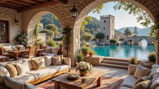 Mediterranean Arch Villa Jazz 🌊 Cozy Riverside Terrace & Dreamy Lagoon Ambience