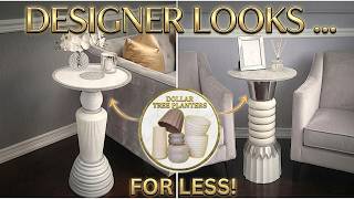 4 Dollar Tree Furniture DIY's You Haven’t Seen Yet! | DESIGNER HOME DECOR FOR LESS