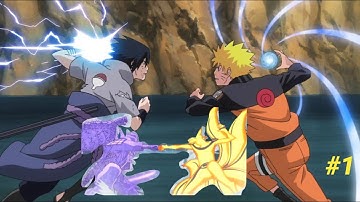 Naruto Slugfest Intro fight [Sasuke vs Naruto] (Final Valley)