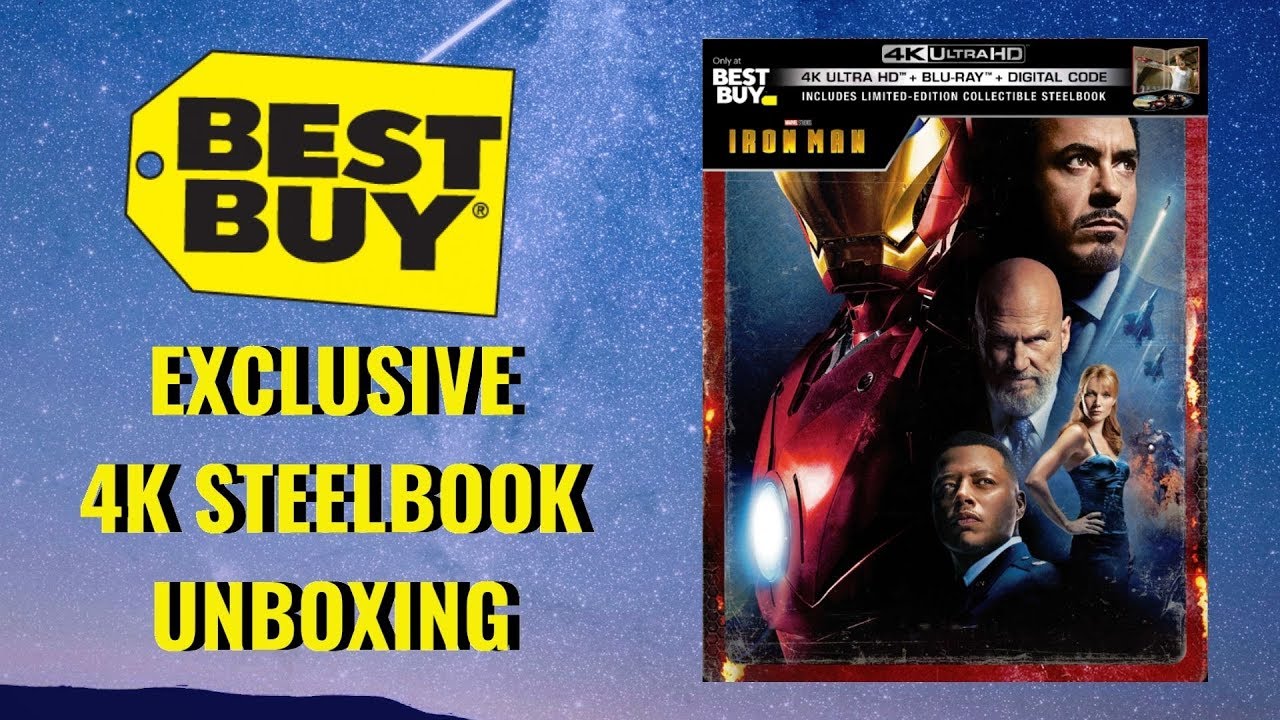 Iron Man Best Buy Exclusive 4K Ultra HD SteelBook Unboxing