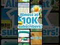 Almost at 10K subscribers on YouTube — thank you for all the love! 💛#educationalsongs #preschool