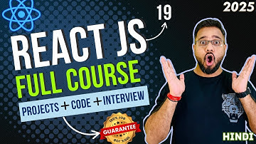 ReactJS Full Course in Hindi – Beginner to Advanced with Projects + Interview Guide
