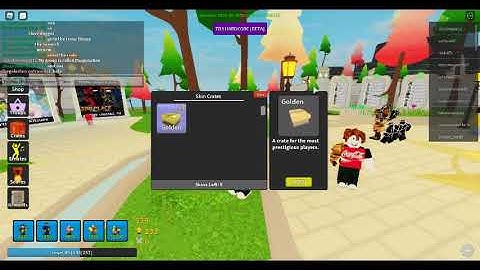 My first ever golden crate unboxing during tower defense simulator