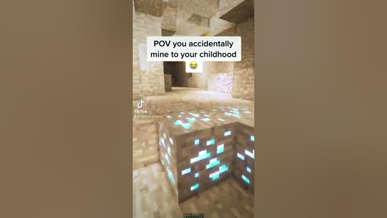 POV you mine to your childhood #shorts #minecraft #nostalgia
