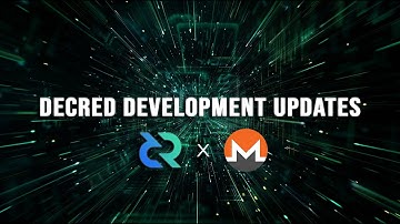 Decred Development Updates: Private DCR/XMR Atomic-Swaps inbound, Market Makers + DEX v1
